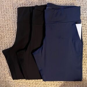 EUC Women’s Champion Leggings 
3 pairs bundle, 2 black, 1 navy 
Size 2XL